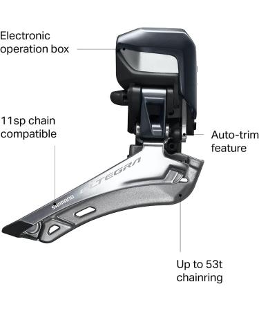 SHIMANO Ultegra Di2 FD-R8050 Front Derailleur - Gray | High-Performance Electronic Shifting - Buy Online on SooperMarket.com