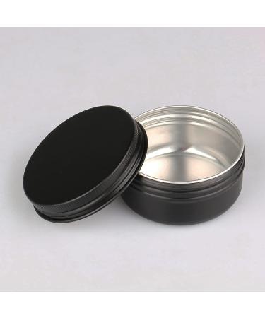 Buy 24-Pack 50ml Matte Black Aluminum Screw Cap Cream and Candle Containers | Eco-Friendly Cosmetic Cans | International Shipping Available - Buy Online on SooperMarket.com