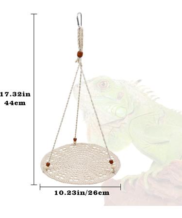 Buy Hanging Reptile Hammock Swing Bed | Cute Cotton Lizard & Bird Toys for Bearded Dragons Leopard Geckos & More - Buy Online on SooperMarket.com