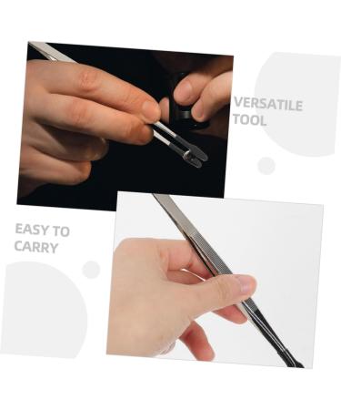 Magiclulu 4-Piece Stamp Clip Brow Tool Set - Stainless Steel Jewelry Tongs Tweezers & Pincer for Jewelry Making | Handicrafts Martensitic - Shop Now! - Buy Online on SooperMarket.com