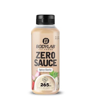 BODYLAB24 Zero Sauce Spicy Garlic 265ml low in calories only 3-9 kcal each 15g portion fat and sugar-reduced perfect for refining dishes as a sauce or dressing ideal for every diet Spicy Garlic 265 ml (1 Pack)