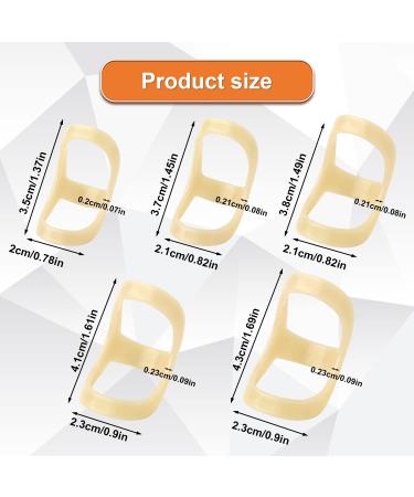 5pcs Oval Finger Splint Set - Finger Support Brace for Trigger Finger - Thumb, Middle, Pinky, Ring Finger - Sizes 6-10 - Buy Online on SooperMarket.com