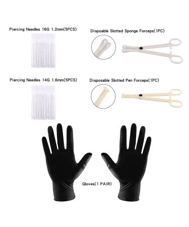 64pcs Stainless Steel Piercing Kit for Belly, Septum & all Piercings - Buy Online on SooperMarket.com