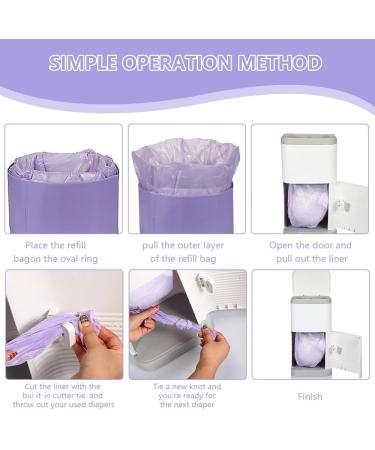 Zoydp 12-Pack Diaper Pail Cassettes - 4.5m Refill Film for Up to 320 Diapers - Perfect for Fishing Cars & More - Buy Online on SooperMarket.com
