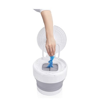 PurePail Go Portable Diaper Pail - White, Superior Odor Control, Collapsible for On-the-Go, Compact & Space-Saving - Buy Online on SooperMarket.com