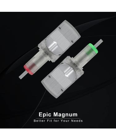 EZTAT2 EPIC 49RM Large Curved Magnum #12 Tattoo Cartridge Needles - 8Pcs Disposable Round Magnum Shaders for Professional Tattoo Machine Supply - Buy Online on SooperMarket.com