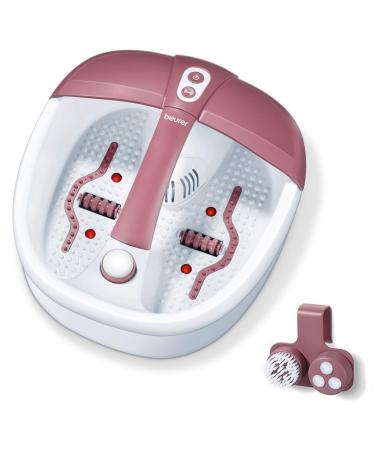 Beurer FB 35 Foot bath with vibration and sparkling massage for your feet aroma therapy application water temperature magnetic field application 3 interchangeable pedicure attachments 1 piece (1-pack) sparkling massage with integrated aroma therapy