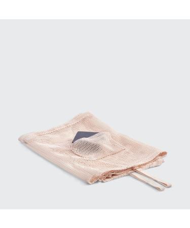 Kitsch XL Exfoliating Body Scrubber - Recycled Nylon Shower Scrubber with Built-in Pocket | Extra Long Bath Scrubber for Body | Blush Exfoliating Washcloth - 1pc - Buy Online on SooperMarket.com