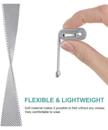 Stainless Steel Bands for Fitbit Versa 3 & Sense - Black Midsize - Buy Online on SooperMarket.com