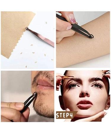 Dajidafu Nose Hair Trimming Tweezers Stainless Steel Nasal Hair Trimmer Grooming Scissor Eyebrow Trimmers Cleaning Tools - Buy Online on SooperMarket.com