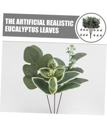 LIFKICH 24pcs Floral Arrangement Decor Artificial Eucalyptus Picks Artificial Eucalyptus Branch Faux Spray Eucalyptus Leaves Stems Greenery Stems Plant Decor Pu Christmas Leaf Branch As Shown 28.00X12.00X8.00CM - Buy Online on SooperMarket.com