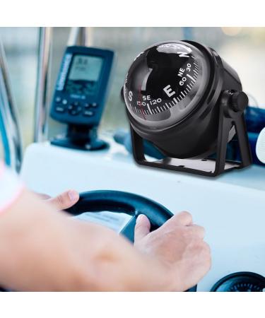 Boat Compsss  Black Electronic Adjustable Military Marine Ball Night Compass for Boat Vehicle - Buy Online on SooperMarket.com