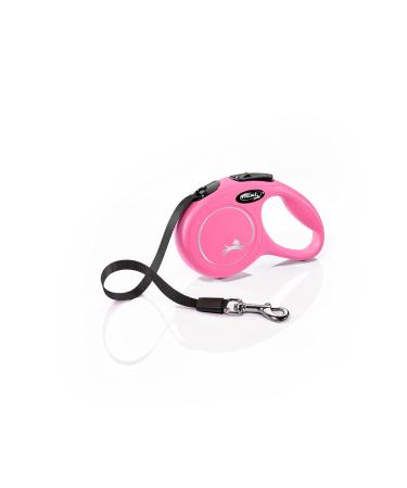 flexi New Classic XS belt 3 m pink for dogs up to 12 kg pink XS 3 m