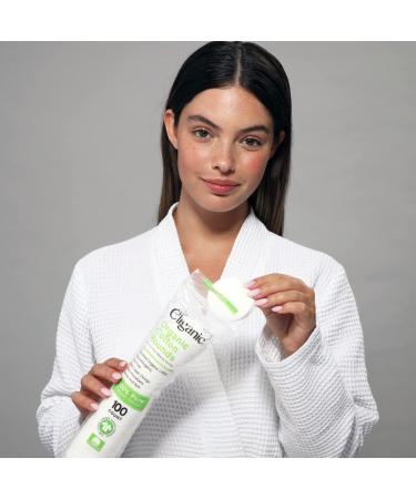 Cliganic Organic Cotton Rounds (400 Count) | Makeup Remover Pads, Hypoallergenic & Lint-Free, 100% Pure Cotton - Buy Online on SooperMarket.com