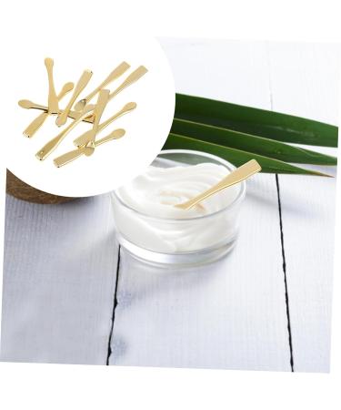FRCOLOR 10pcs Gold Mini Facial Cream Spoons - Makeup & Cosmetic Spatula Set for Masks & Creams - Buy Online on SooperMarket.com