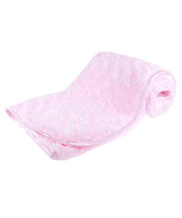 Soft Touch Baby Boys Girls Rosebud Fleece Blanket Wrap Shawl Satin Trim & Fleece Back FBP66 (Pink)