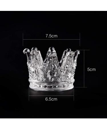 Alexnailart Nail Art Dappen Dish Glass Crystal Cup Crown Pen Holder Mini Nail Art Acrylic Liquid Powder Dappen Dish Manicure Tool for Home Salons - Buy Online on SooperMarket.com