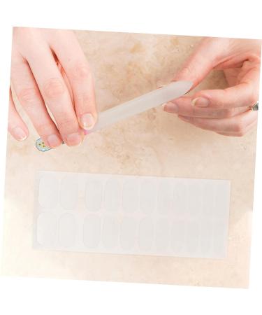 HAPINARY 6 Sheets Nail Patch Gels Transparent Nail Polish Nail Kits Nail Art Stickers Manicure Kit Clear Nail Polish Sheer Nail Polish Nail Sticker Gel Nail Kit Nail Wraps Double Sided Tape - Buy Online on SooperMarket.com