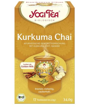 Yogi Tea Turmeric Chai organic spice tea (6 x 34 gr)
