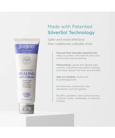 Advanced Healing Skin Cream - Lavender Scent 3.4 oz | American Biotech Labs - Buy Online on SooperMarket.com