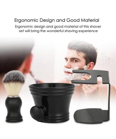 Premium Men's Shaving Set: 12x12x9 Shaving Soap Dish & Brush Stand - Perfect Gift for Grooming - Buy Online on SooperMarket.com