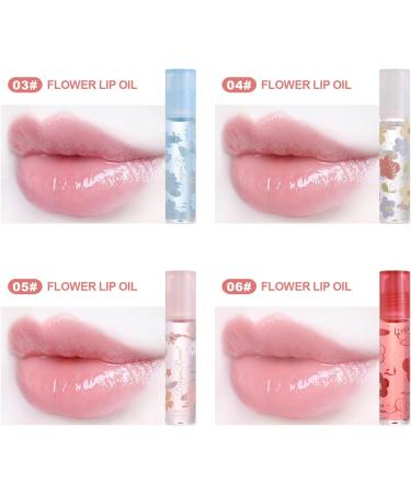 Plumping Lip Gloss Lip Oil Hydrating For Natural Cute Makeup Lipstick TintedsClear SerumsLip Balm Cosmetics Flower Lip Balm Care Cosmetic Moisting Oily Texture Hydrating Lip Oil Natural - Buy Online on SooperMarket.com