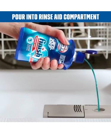 Finish Quantum 25ct with Finish Jet-Dry Rinse-Aid 8.45oz - Ultimate Dishwasher Cleaning Bundle - Buy Online on SooperMarket.com