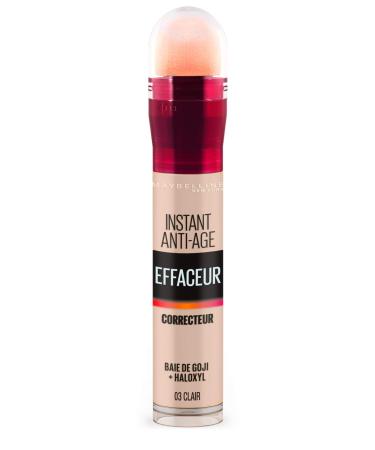 Maybelline New York-Concealer/Concealer Fluid-Instant Anti-Aging L'Affaceur-Tint: Clear (03)-6.8 ml 6.8 ml (1-pack) Maybelline New York-Concealer/Concealer-Instant Anti-Aging.03 clear - 6.8 ml