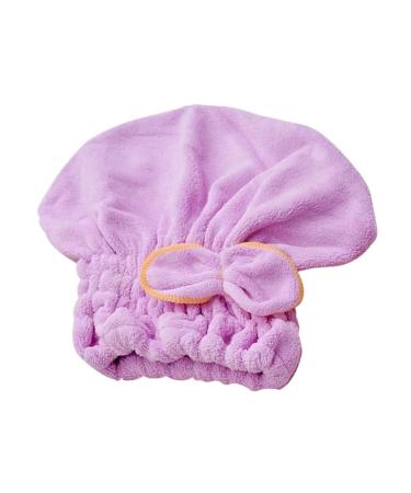 MAGICLULU Fast Drying Cap Bathing Accessories Womens Head Scarves Towel Shower Cap for Women Womens Bandana Hair Shower Cap Shower Caps for Hair Turbans for Shower Head Elastic Miss Violet M