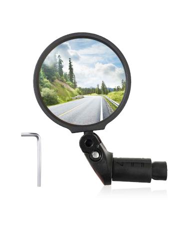 Homieway bike mirror HD mini bike rear mirror 360 rotatable and foldable safety bicycle handlebar mirror universal bicycle mirror for e-bike handlebar 14.8-23 mm short round