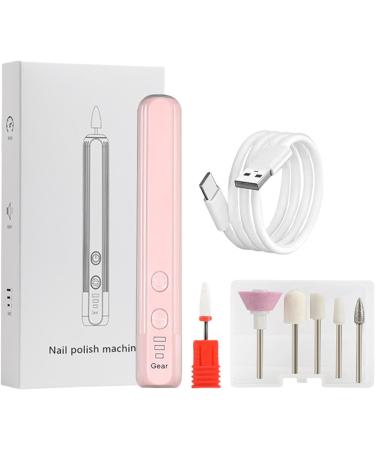 Evember Electric Filer for Nail Electric Nail File Set | Compact Portable Design Electric Filer Hand Foot Care Tool for Nail Grind Sakura Pink English Version  - Buy Online on SooperMarket.com