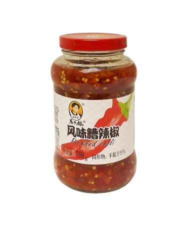 Lao Gan Ma Einlegte Chillis geschnitten 750g