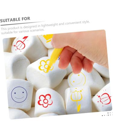 CRAFTHROU 6pcs Decor Cake Boxes Biscuits Double-Tips Food Markers Cake Cookie Coloring Pens Food Pens Plastic - Buy Online on SooperMarket.com