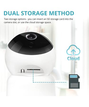 PAPIFEED 1080P Pet Camera Indoor Security Cam | 5Ghz WiFi | Two-Way Audio | Night Vision | Motion Detection | Alexa & Google Assistant Compatible - Buy Online on SooperMarket.com