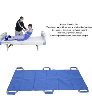 Positioning Bed Pad Patient Lift Aid Transfer Sheet with 6 Handles Waterproof Transfer Boards Blanket for Lifting Turning Moving Patient Lift Sheet Slide for Elderly 59.1x28.3" - Buy Online on SooperMarket.com