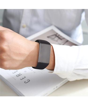 3 Pack Silicone Bands for Fitbit Charge 4 Bands for Women Men  Soft Breathable Sport Replacement Wristbands for Fitbit Charge 4/Charge 3/Charge 3 SE (Black/Navy Blue/Grey  Small) Black/Navy Blue/Grey Small - Buy Online on SooperMarket.com