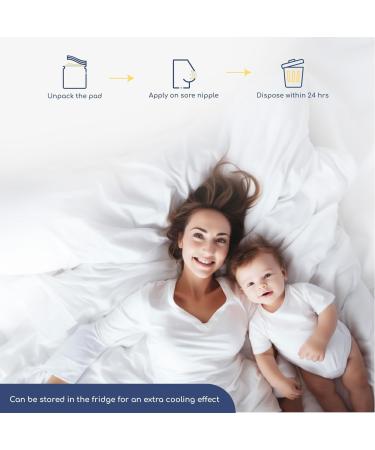 First Days Maternity Hydrogel Breast Pads - Instant Cooling Relief for Sore Nipples Soft Fabric Backing 10 Pads (7.5 cm x 7.5 cm) - Suitable for All Skin Types - Buy Online on SooperMarket.com