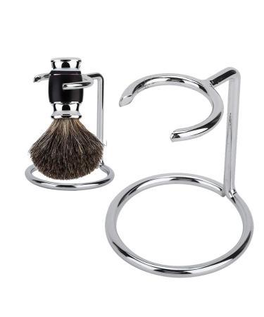 Shaving Brush Stand Shave Brush Stand Shaving Stand Artistic Lightweight Stainless Steel Silver Shaving Brush Holder Safety Razor Brush Kit Suitable for Men