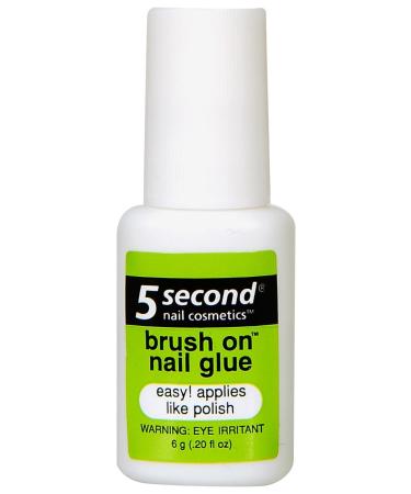 5 Second Nail Brush On Nail Glue 6-Gram (Pack of 3)