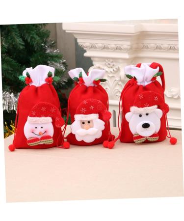 KOMBIUDA 2pcs Christmas Favor Bag Christmas Bag Candy Bag for Christmas Bag Portable Apple Bag Child - Buy Online on SooperMarket.com