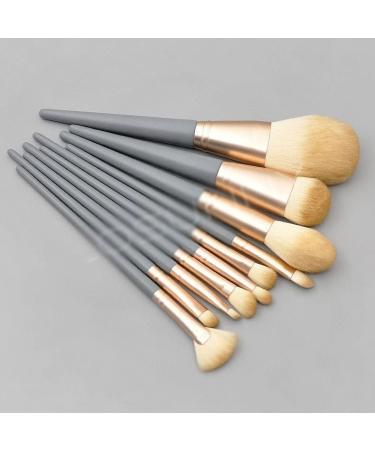DFHBFG 10-Piece Wooden Handle Makeup Brush Set - Premium Matte Powder Makeup Tools for Flawless Application - International Shipping Available - Buy Online on SooperMarket.com