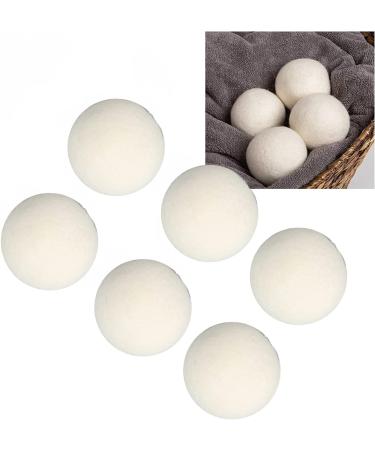Dekaim 6pcs Wool Drying Balls Reusable Static Reduction Time Saving Skin Friendly Softener Ball for Clothes(3CM) - Buy Online on SooperMarket.com
