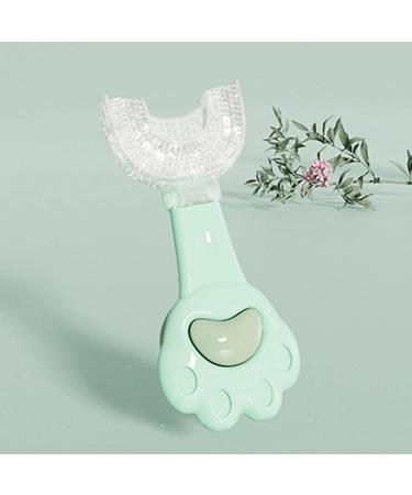 All Rounded U Shape Toothbrush | Manual U Shaped Toothbrush - Cute Cartoon Whitening Toothbrush Teeth Cleaning Design for Kids Ages 2-6 Ssxx Green 1 count (Pack of 1) - Buy Online on SooperMarket.com
