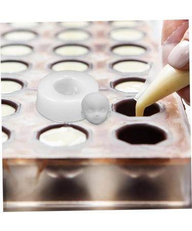 STOBOK Polymer Face Mold Clay Silicone Molds Gummy Molds DIY Candy Mould Chocolate Fondant Mold Cake Molds Silicone Chocolate Molds Candy Molds Head Shape Supplies Silica Gel As Shown 4.80X4.80X1.70CM - Buy Online on SooperMarket.com