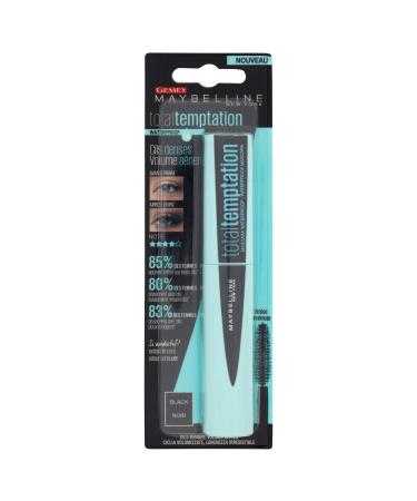 Maybelline New York Total Temptation Waterproof Mascara Black 9.4 ml Waterproof Black. 9.4 ml (Pack of 1)
