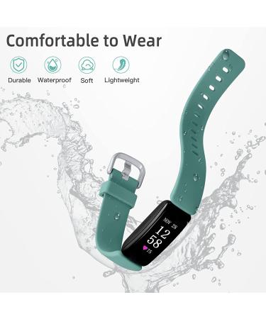 Keponew Fitbit Inspire 2 Bands 6-Pack Small: Black/Gray/White/Blue/Plum/Pine Green - Sport Wristband Replacement for Men and Women - Buy Online on SooperMarket.com