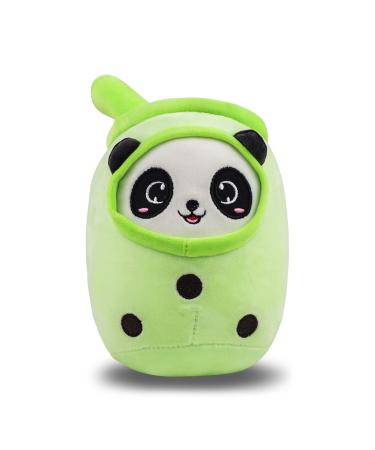 Anboor Bubble Tea Plush Boba Plush Pillow Cute Soft Toy Plushies boba stuffy pillow big Stuffed Animals Gifts for Baby Kids Children (Green 25cm)