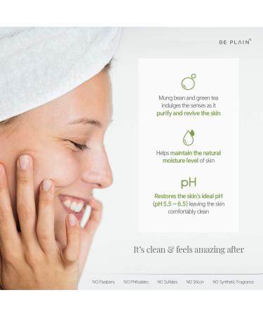 Beplain Greenful pH-Balanced Cleansing Foam 5.4 fl oz - Gentle Natural Face Wash for Acne Prone Skin - Buy Online on SooperMarket.com