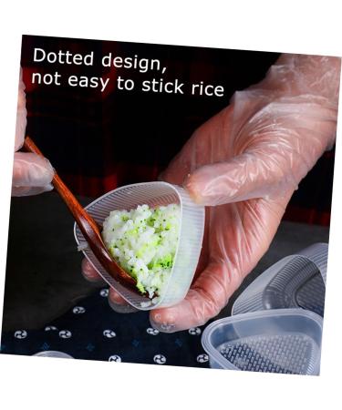 ABOOFAN 4pcs Rice Ball Mold Sushi Press Mold DIY Bento Molds Rice Ball Maker Suite Child Triangle White Pp - Buy Online on SooperMarket.com