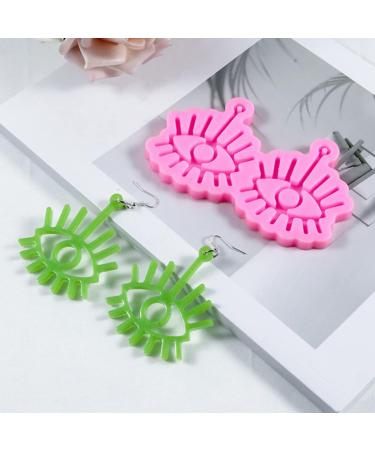 Resin Molds Resin Molds Resin Molds Silicone Earring Casting Silicone Earring DIY molds Earring Making 1Pc Earrings Epoxy Jewelry Resin Molds Jewelry Resin Molds Jewelry Resin Molds Pink 12X7.5X1cm - Buy Online on SooperMarket.com